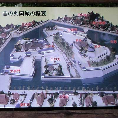 丸岡城案内図